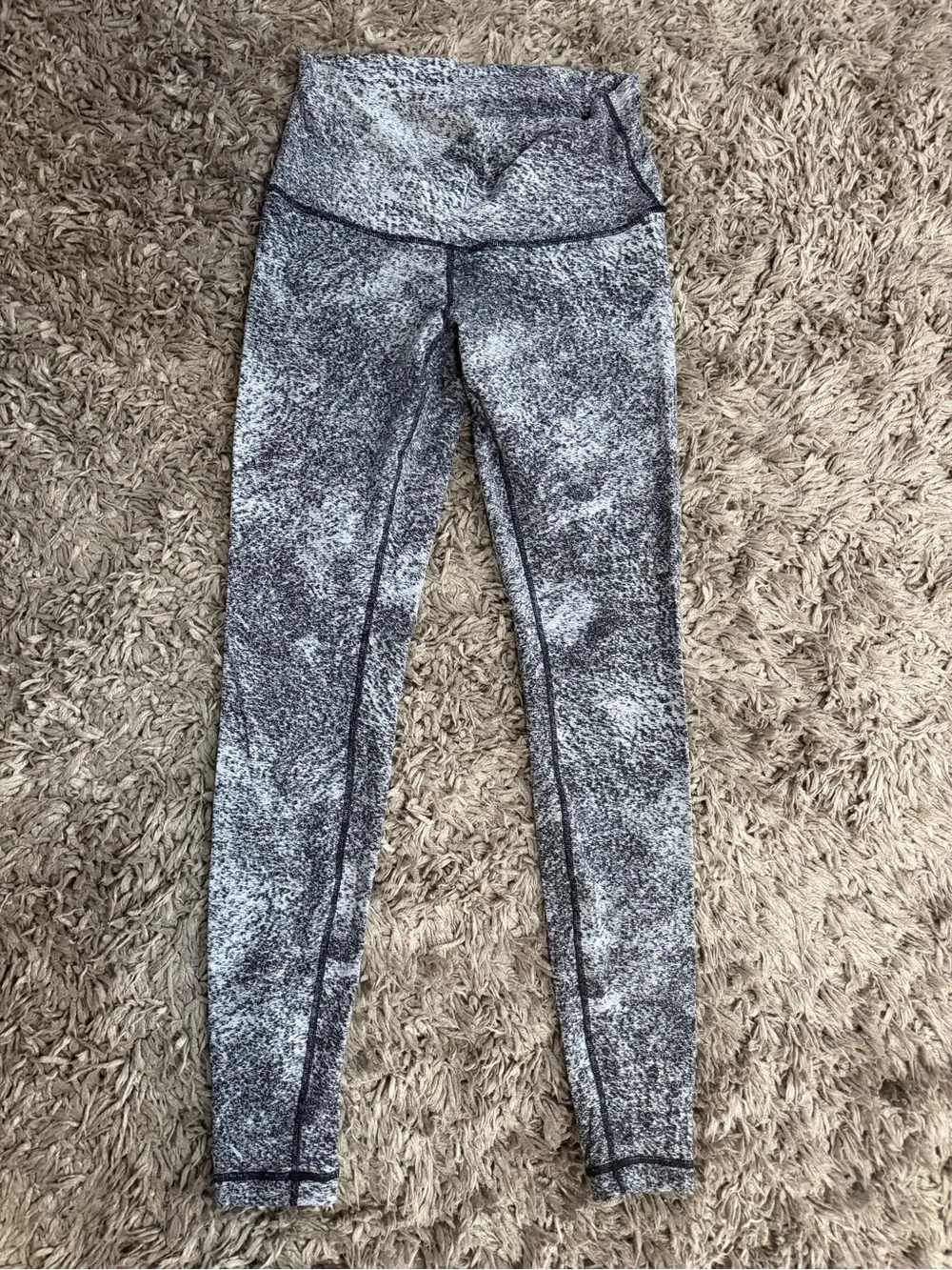 lululemon athletica Black and White Speckled High-Rise Leggings